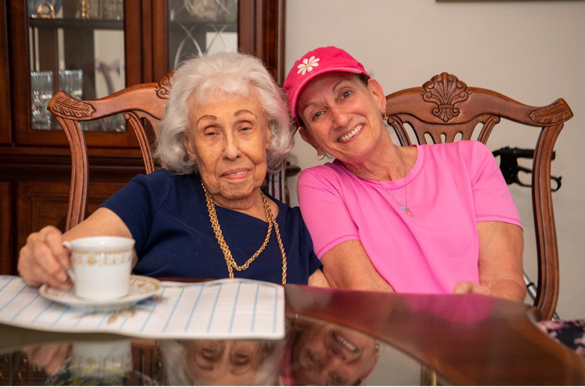 Support call with a senior